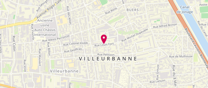 Plan de TILLET Nicolas, 11 Rue Louis Fort, 69100 Villeurbanne