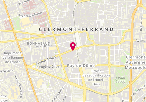 Plan de MORLAT Jacques, 3 Avenue Julien, 63000 Clermont-Ferrand