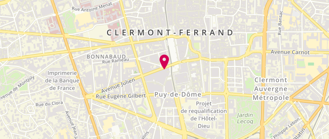 Plan de LLOMPART Xavier, 3 Avenue Julien, 63000 Clermont-Ferrand