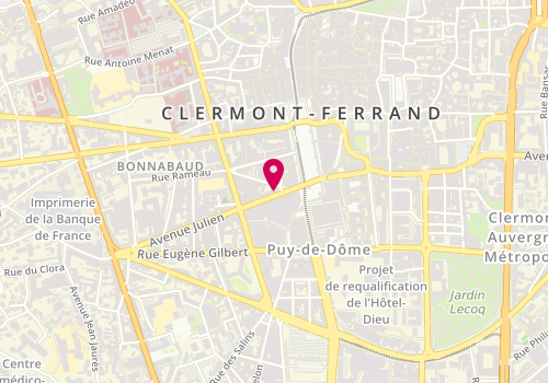 Plan de PETIT Juliette, 10 Avenue Julien, 63000 Clermont-Ferrand