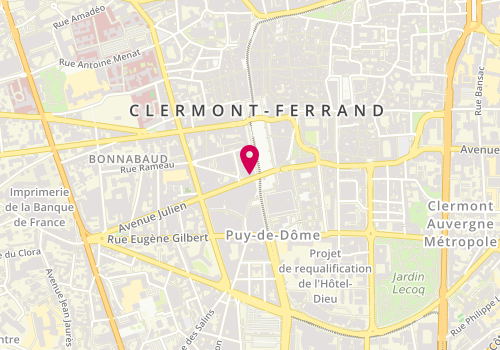 Plan de SOUTEYRAND Georges, 2 Avenue Julien, 63000 Clermont-Ferrand