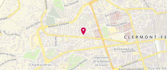 Plan de AUQUE Nathalie, 5 Rue Saint André, 63400 Chamalières