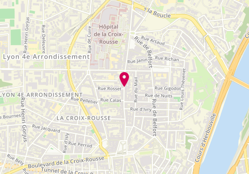 Plan de SARFATI Séverine, 42 Grande Rue de la Croix Rousse, 69004 Lyon