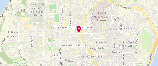 Plan de PETIT Clémence, 44 Rue Henon, 69004 Lyon
