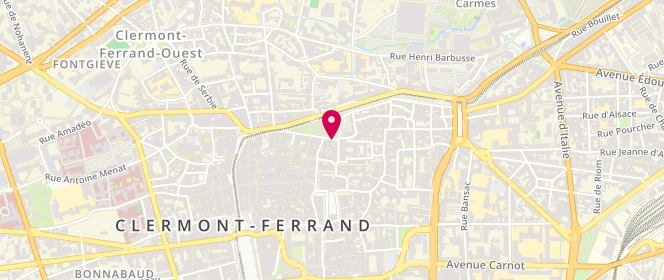 Plan de BOUILLERAND Catherine, 3 Rue Saint Hérem, 63000 Clermont-Ferrand