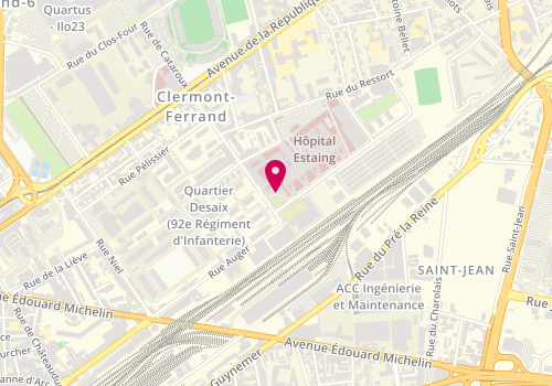 Plan de SEVE-D'ERCEVILLE Callyane, 1 Place Lucie Aubrac, 63003 Clermont-Ferrand