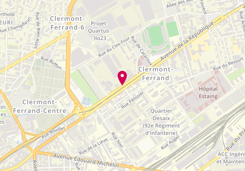 Plan de RAYNAL David, 91 Avenue de la Republique, 63000 Clermont-Ferrand
