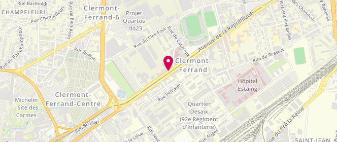 Plan de LAMBERT Frédéric, 99 Avenue de la République, 63100 Clermont-Ferrand