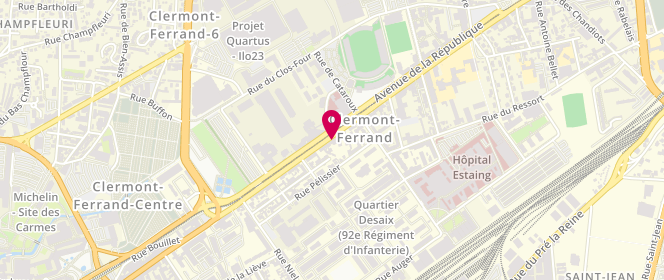 Plan de DUSSAUD Franck, 84 Avenue de la République, 63100 Clermont-Ferrand