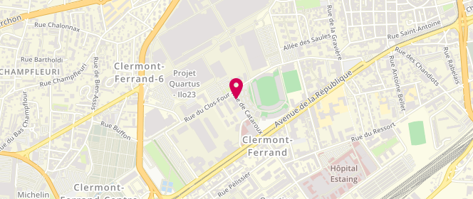 Plan de DUBOIS Sophie, 7 Rue Cataroux, 63000 Clermont-Ferrand