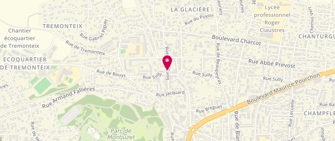Plan de BERNARD Philippe, 25 Rue Louis Cuoq, 63100 Clermont-Ferrand
