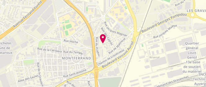 Plan de REBOURG Stéphane, 35 Rue de Malintrat, 63100 Clermont-Ferrand