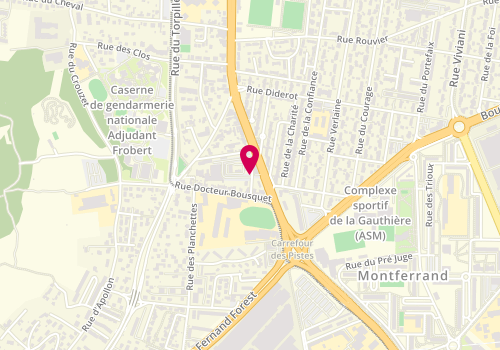 Plan de ROUMEAU Inès, 123 Boulevard Etienne Clementel, 63100 Clermont-Ferrand