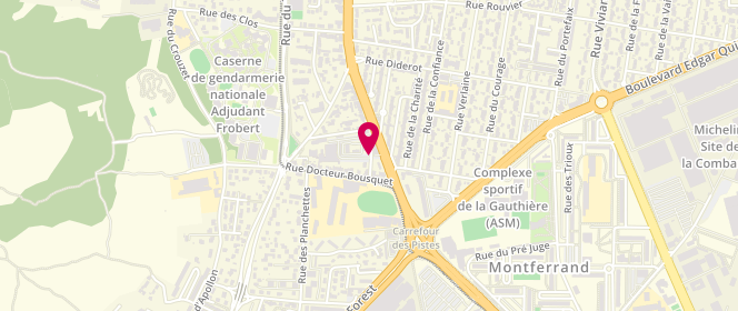 Plan de LIBAULT Agathe, 123 Boulevard Etienne Clementel, 63100 Clermont-Ferrand
