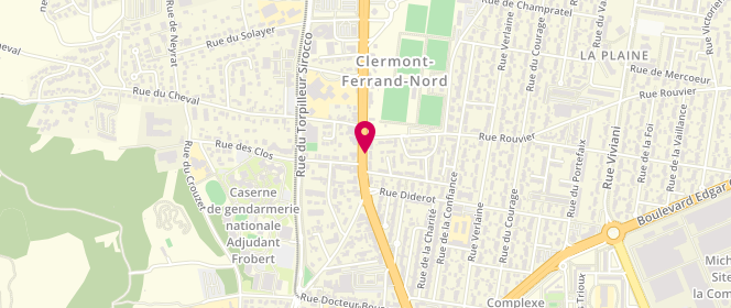 Plan de GUYOT Rémi, 225 Boulevard Etienne Clémentel, 63100 Clermont-Ferrand