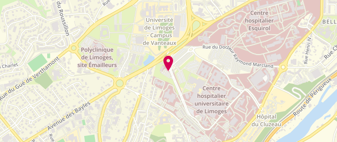 Plan de LAUVRAY Thomas, 2 Avenue Martin Luther King, 87042 Limoges