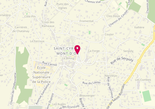 Plan de DORE Véronique, 6 Rue Touchagues, 69450 Saint-Cyr-au-Mont-d'Or