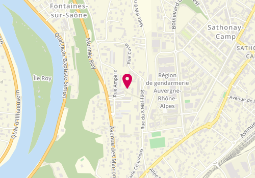 Plan de COMPAIN LEHNERT ALMUT, 18 Rue Ampere, 69270 Fontaines-sur-Saône