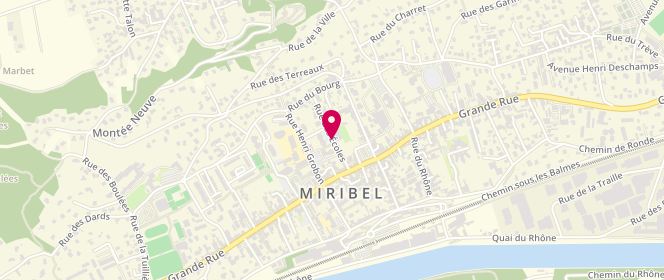 Plan de MUGNIERY Isabelle, 119 Rue des Écoles, 01700 Miribel