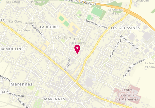Plan de GABORIAUD Corinne, 6 Rue Aliénor d'Aquitaine, 17320 Marennes-Hiers-Brouage
