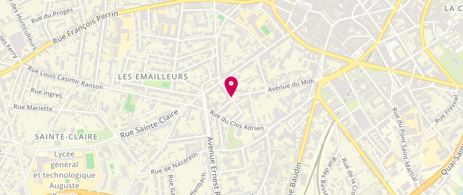 Plan de BARONNET Agnès, 8 Place Lazare Carnot, 87000 Limoges