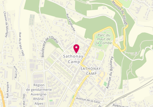 Plan de MARIN Sophie, 355 Bis Rue Garibaldi, 69580 Sathonay-Camp