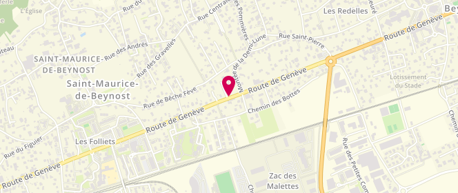 Plan de RODIER Marie, 2226 Route de Geneve, 01700 Beynost