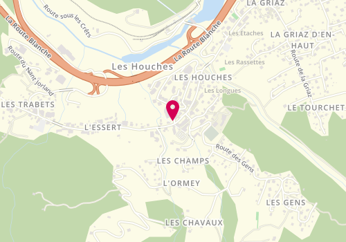 Plan de PACHE-VILLE Nathalie, 5 Place de la Mairie, 74310 Les Houches