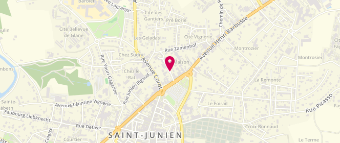 Plan de CROS Olivier, Square Dupuytren, 87200 Saint-Junien