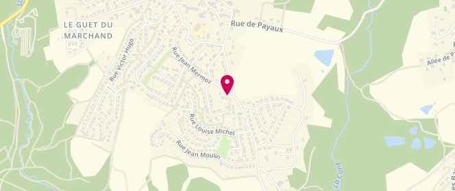 Plan de HOUSIAUX-LEFORT DES YLOUSES Séverine, 34 Rue Jean Mermoz, 87570 Rilhac-Rancon