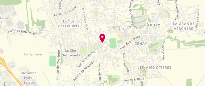 Plan de ALLOCHON Yvan, 132 Rue de la Madone, 69730 Genay