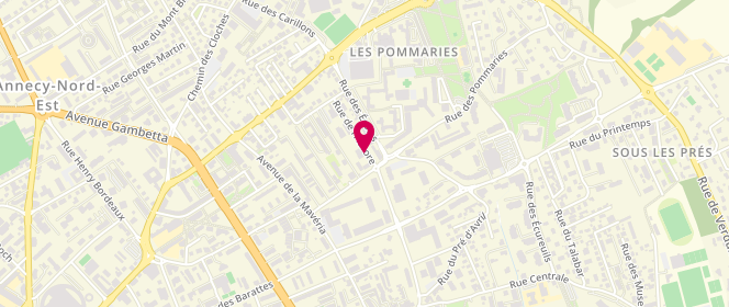 Plan de COURTOIS Bénédicte, 5 Rue de l'Aurore, 74940 Annecy-le-Vieux