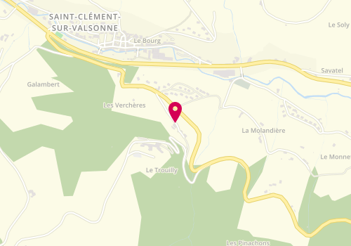 Plan de BLISSON Bernard, 170 Allee du Trouilly, 69170 Saint-Clément-sur-Valsonne