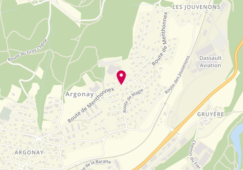 Plan de MAGON DE LA GICLAIS Bertrand, 685 Route des Menthonnex, 74370 Argonay