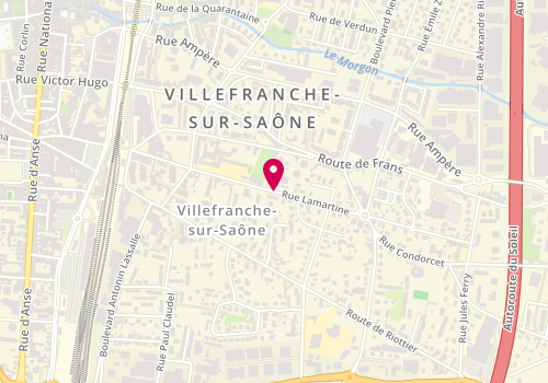 Plan de THIEVON Patrice, 465 Rue Lamartine, 69400 Villefranche-sur-Saône