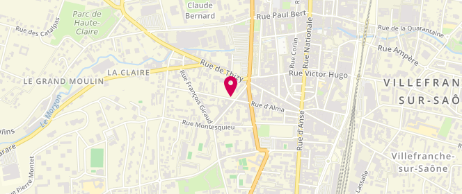 Plan de LASSERRE Guillaume, 90 Rue Auguste Aucour, 69400 Villefranche-sur-Saône
