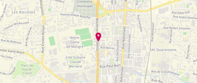Plan de ZAHORKA Juliette, 282 Boulevard Gambetta, 69400 Villefranche-sur-Saône