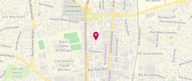 Plan de CHOUELA BOURBON Eric, 167 Rue Charles Germain, 69400 Villefranche-sur-Saône