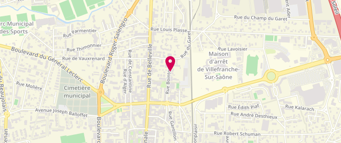 Plan de COTRUTA CEBAN RODICA, 306 Rue Bointon, 69400 Villefranche-sur-Saône