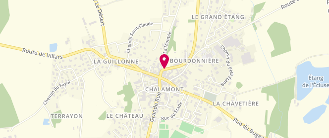 Plan de BERAUD Fabrice, 11 Route de Bourg, 01320 Chalamont