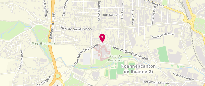 Plan de BROCHIER-POLVERELLI Caroline, 75 Rue du General Giraud, 42308 Roanne