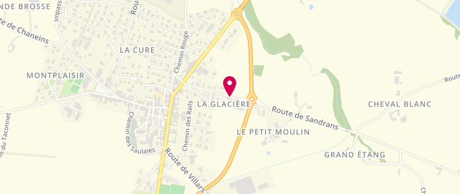 Plan de CAPTIEUX Georges, Route de Sandrans, 01990 Saint-Trivier-sur-Moignans