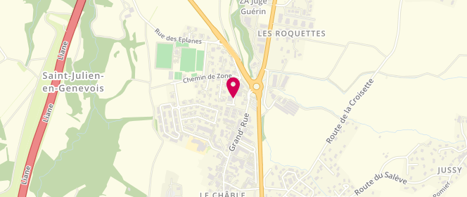 Plan de ARESU Yan, 100 Rue des Bastides, 74160 Beaumont