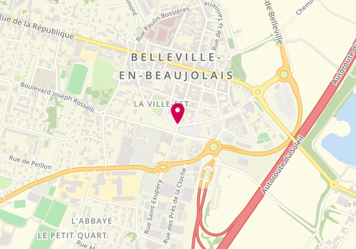 Plan de LOUIS Astrid, 45 Rue Victor Hugo, 69220 Belleville-en-Beaujolais