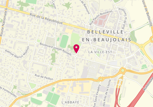Plan de FIALAIRE Bernard, 8 Rue Ballofet Dury, 69220 Belleville-en-Beaujolais