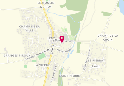 Plan de LAFORET Romain, 1 Place de la Poste, 01240 Lent