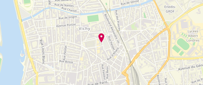 Plan de CAYRE Nathalie, 39 Place Jean Epinat, 03200 Vichy