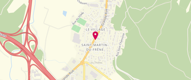 Plan de BARADEL Aurélien, 1 Route de Chamoise, 01430 Saint-Martin-du-Frêne
