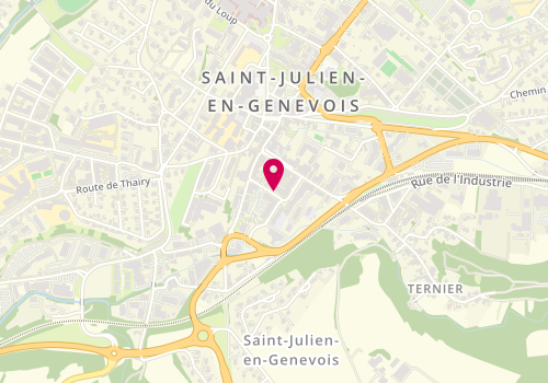 Plan de SAUVET-GOICHON Bénédicte, 8 Rue le Mail, 74160 Saint-Julien-en-Genevois