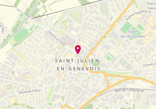 Plan de ONDE Ulysse, 1 Rue Amedee Viii de Savoie, 74164 Saint-Julien-en-Genevois